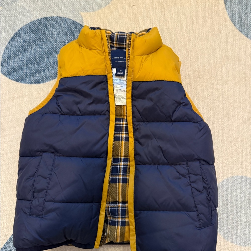 Janie and Jack reversible Vest in 2T